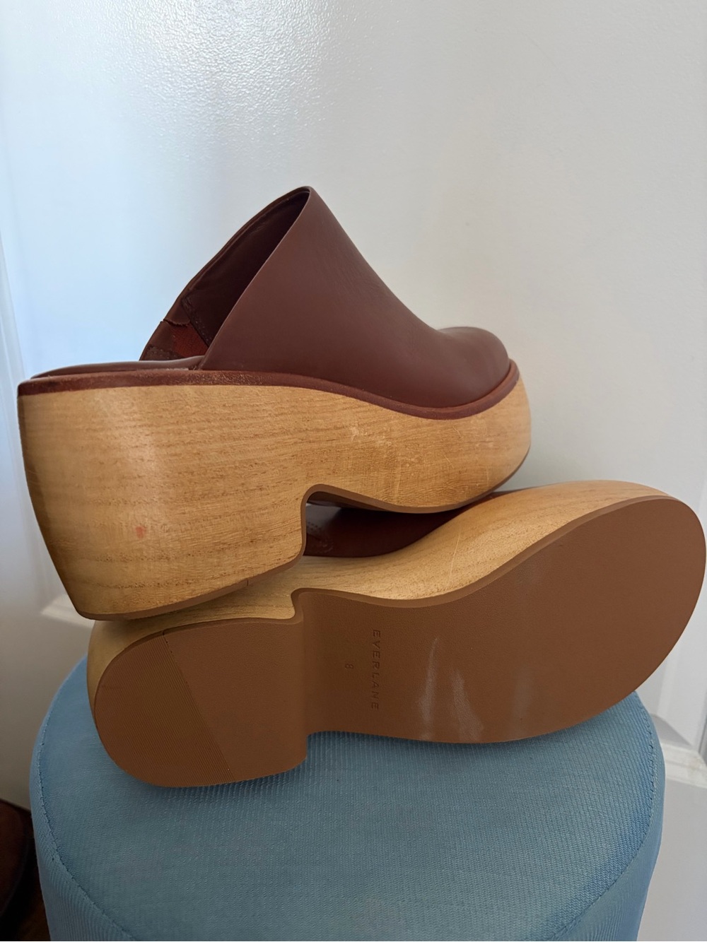 EVERLANE Leather THE WOODEN PUFFA CLOG - Size 8 - Picture 11 of 16